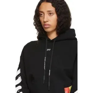 Off White Shirts Virgil Abloh Offwhite Ssense Exclusive Black Spray Paint Hoodie Poshmark